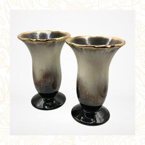 Pair of Vintage West German Pottery Vases